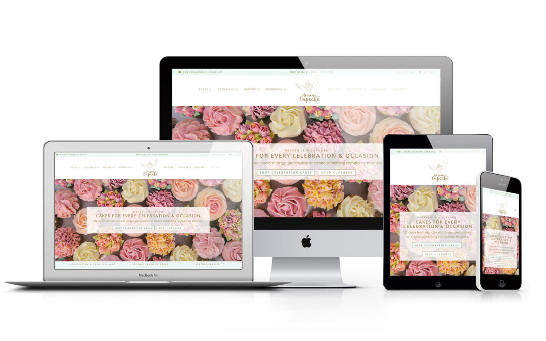 Brand identity and website refresh – Heaven is a Cupcake