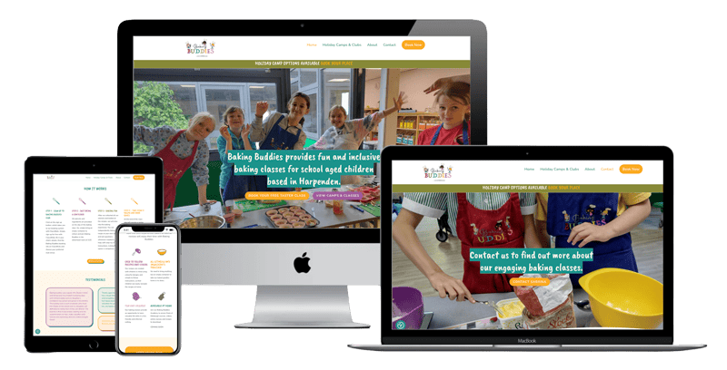 Baking Buddies Website Mockup